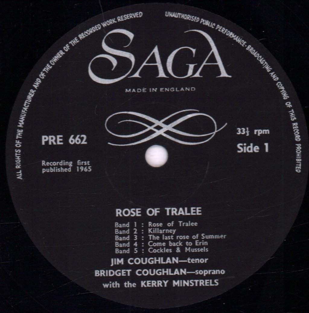 Jim And Bridget Coughlan - Rose Of Tralee - Lp