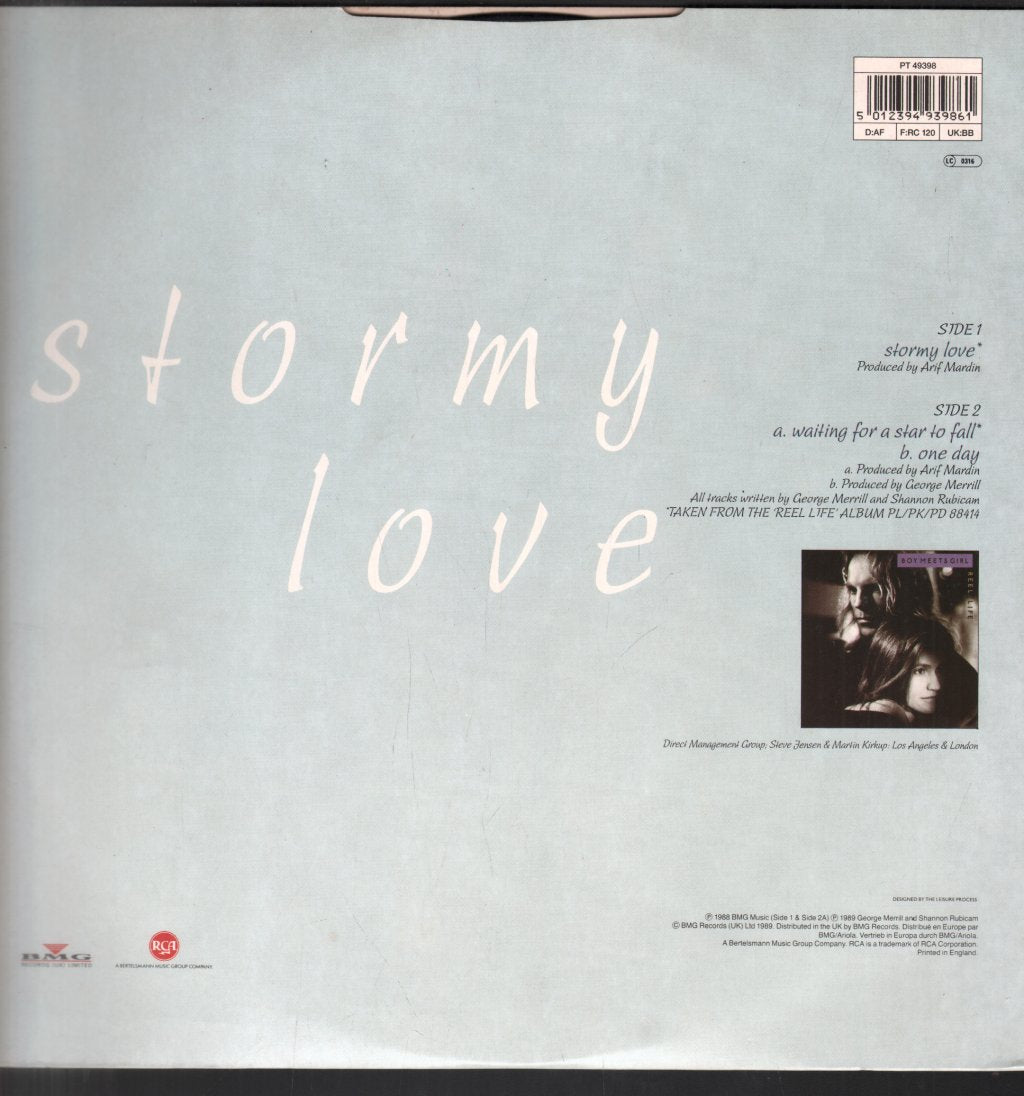 Boy Meets Girl (Pop) - Stormy Love - 12 Inch