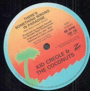 Kid Creole And The Coconuts - There's Something Wrong In Paradise - 12 Inch