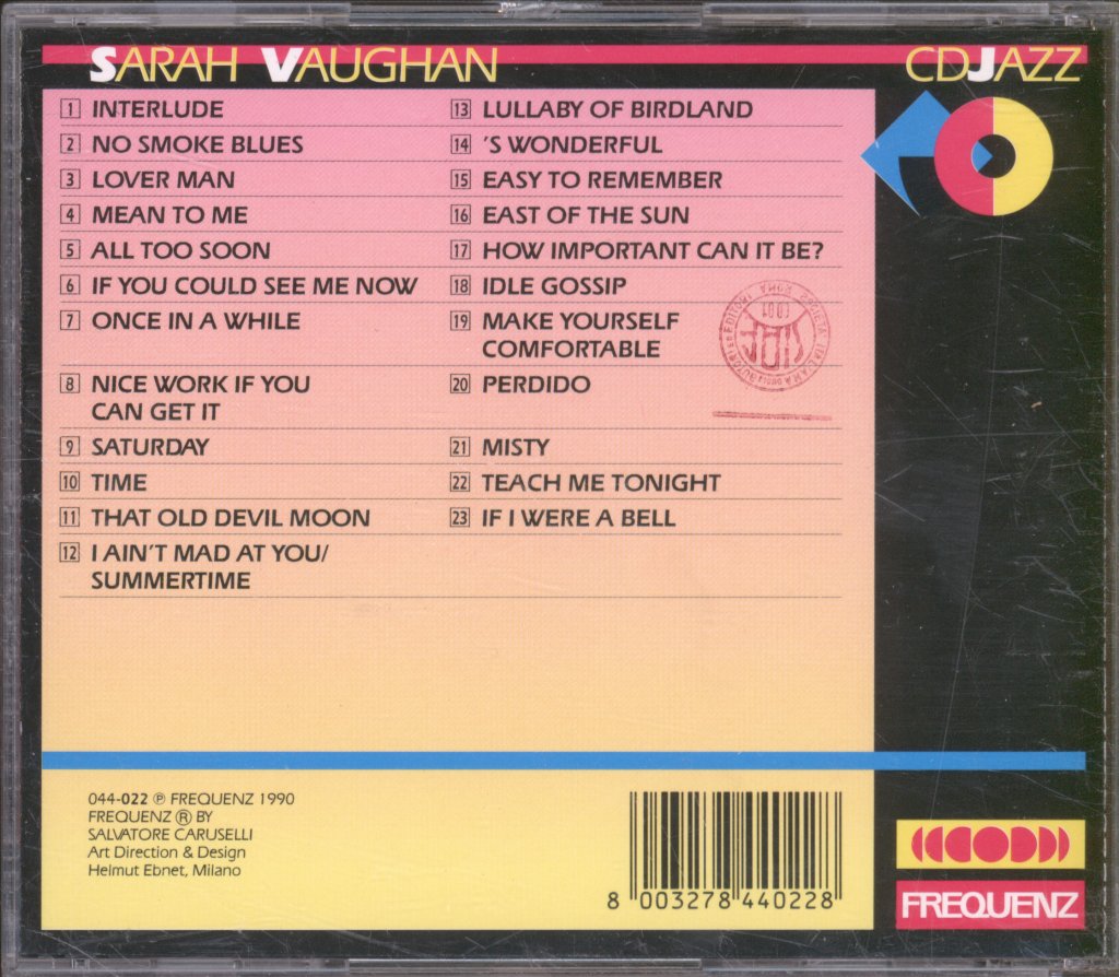 Sarah Vaughan - Sarah Vaughan - Cd