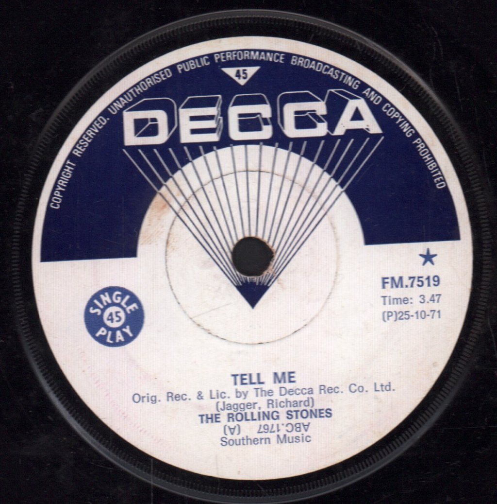 Rolling Stones - Tell Me / Paint It, Black - 7 Inch