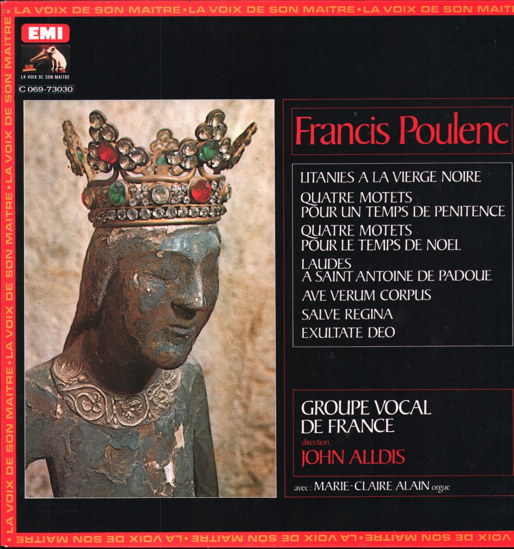 Groupe Vocal De France / John Alldis - Francis Poulenc - Choeurs A Cappella - Lp