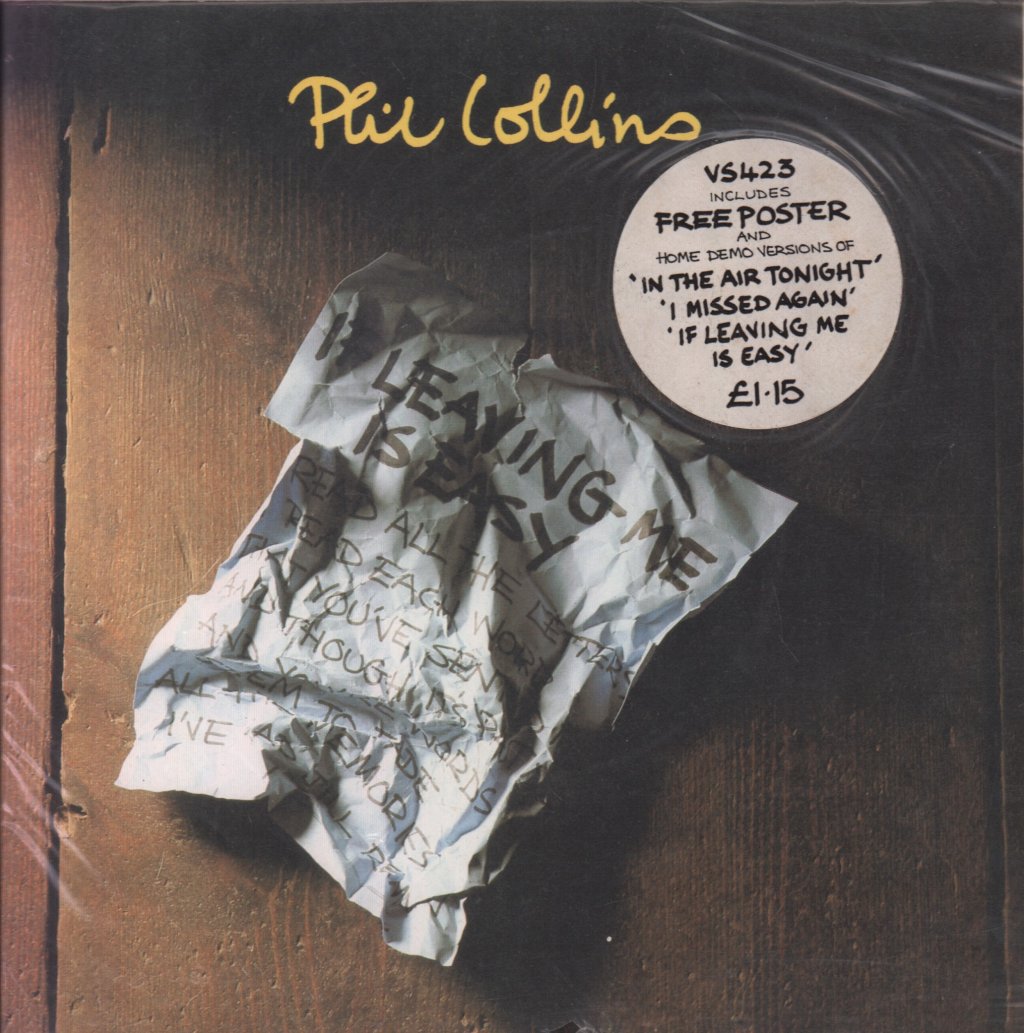 Phil Collins - If Leaving Me Is Easy - 7 Inch