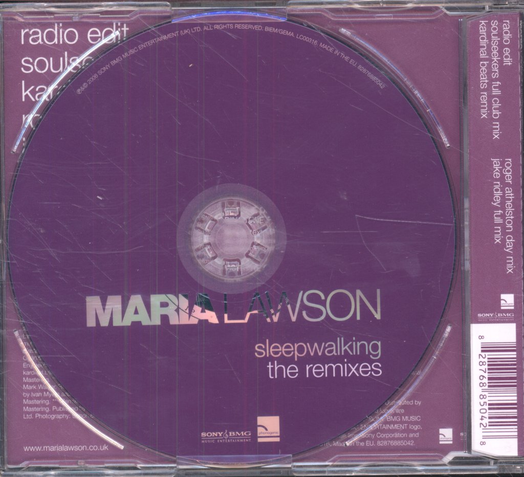 Maria Lawson - Sleepwalking - The Remixes - Cd