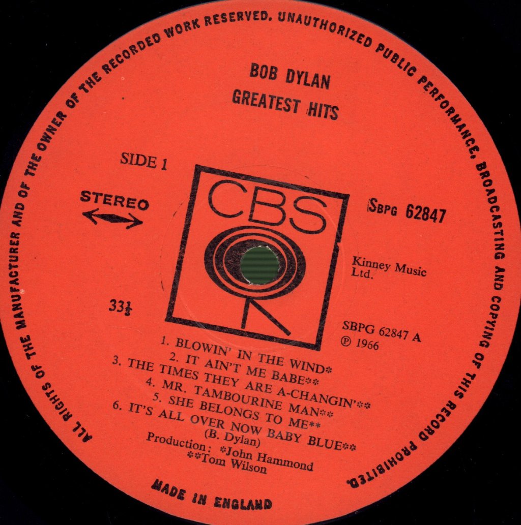 Bob Dylan - Greatest Hits - Lp