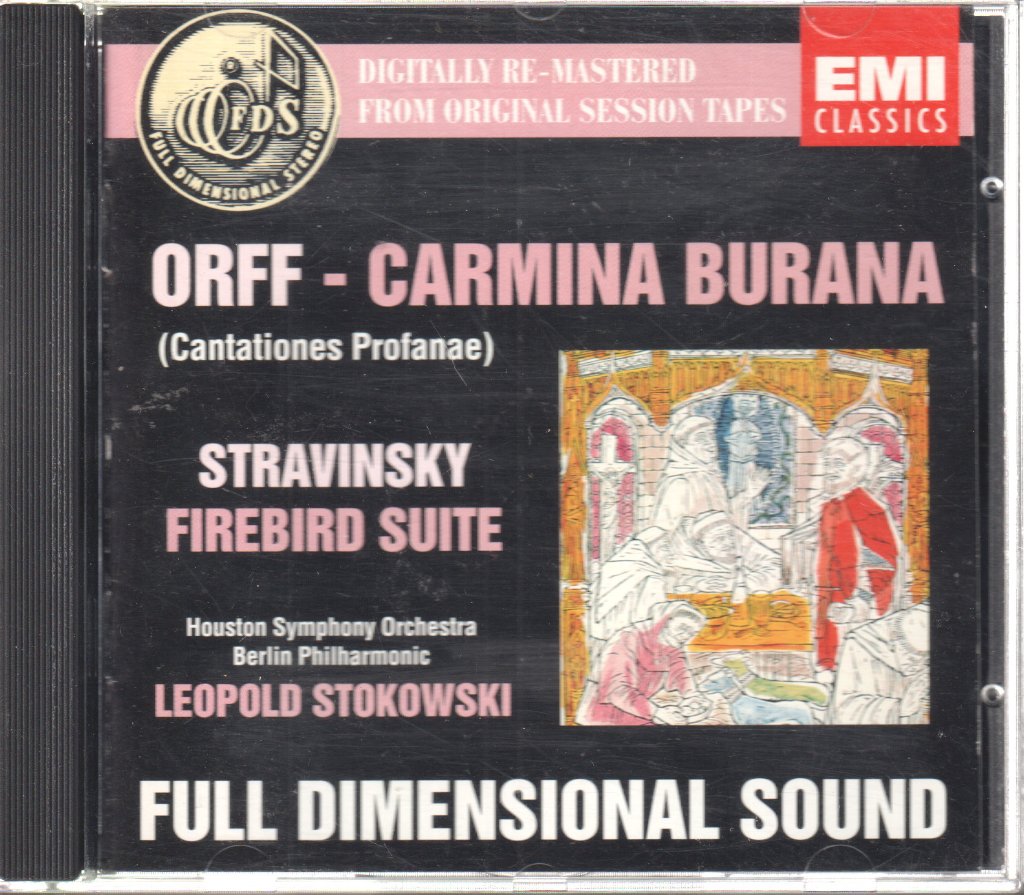 Leopold Stokowski, Houston Symphony Orchestra Berlin Philharmonic Orchestra - Orff / Stravinsky - Carmina Burana / Firebird Suite - Cd