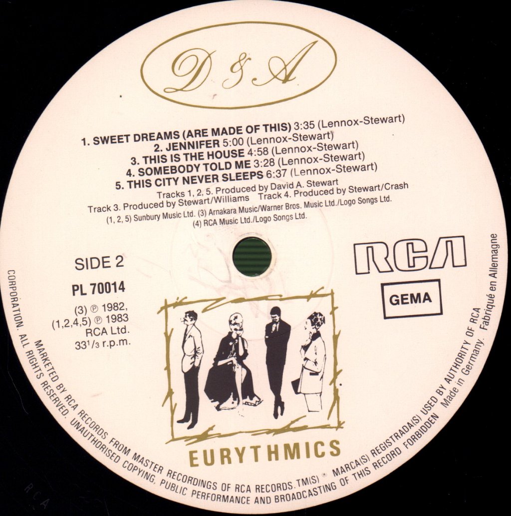 Eurythmics - Sweet Dreams - Lp