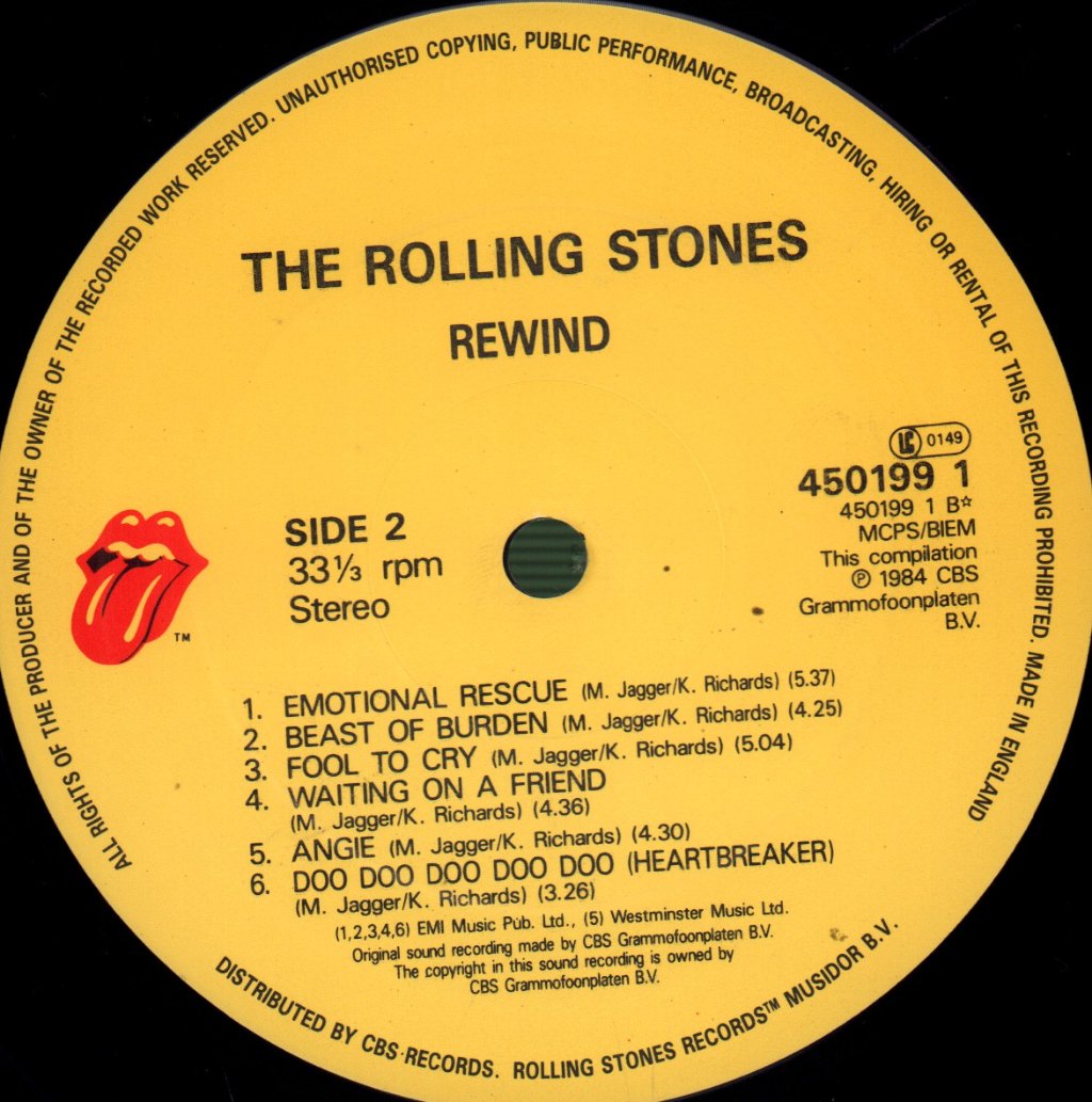 Rolling Stones - Rewind (1971-1984) - Lp