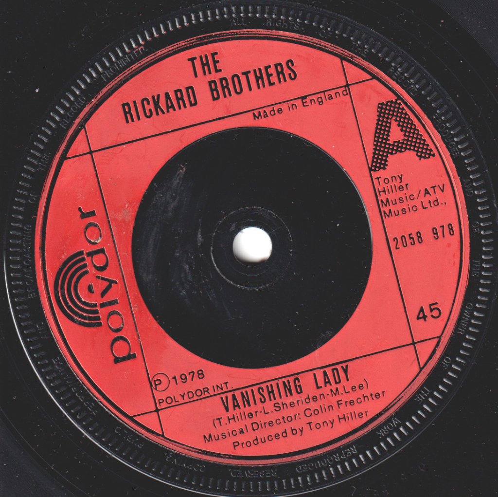 Rickard Brothers - Vanishing Lady - 7 Inch