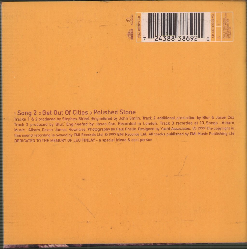 Blur - Song 2 - Cd