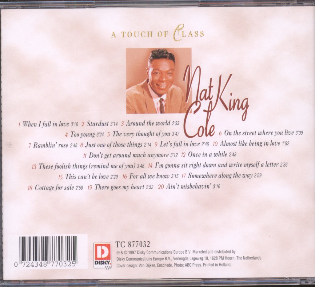Nat King Cole - A Touch Of Class - Cd