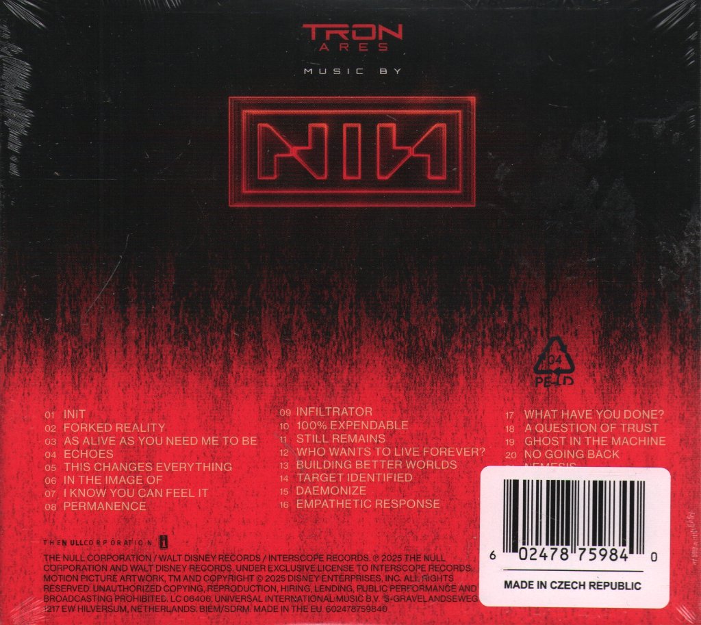 Nine Inch Nails - Tron: Ares - Cd