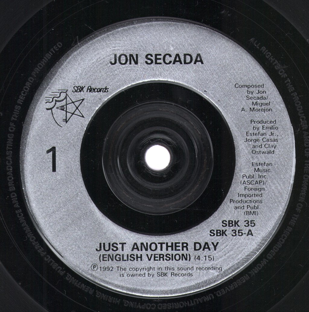 Jon Secada - Just Another Day - 7 Inch