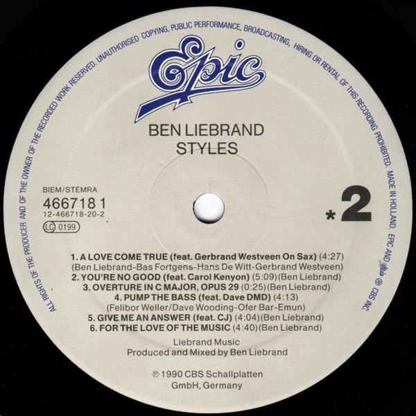Ben Liebrand - Styles - Lp