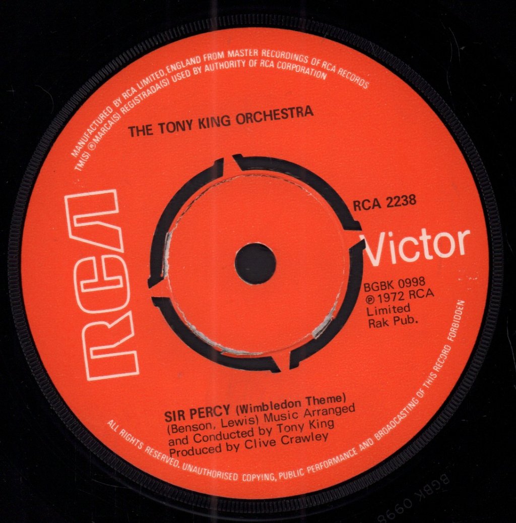 Tony King Orchestra - Sir Percy - 7 Inch