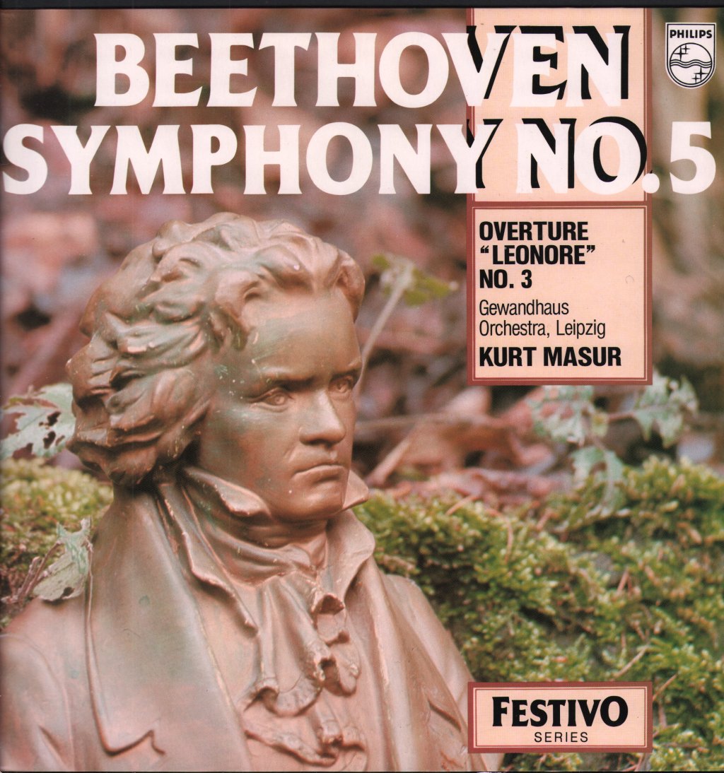 Kurt Masur / Gewandhaus Orchester Leipzig - Beethoven - Symphony No 5 In C Minor Op 67 - Lp