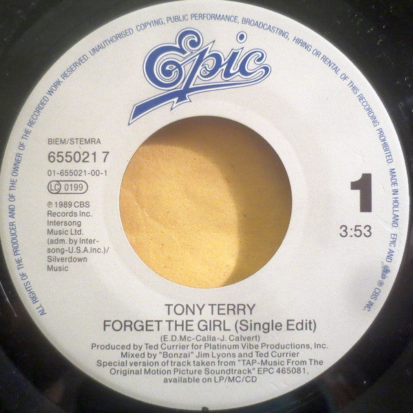 Tony Terry - Forget The Girl - 7 Inch