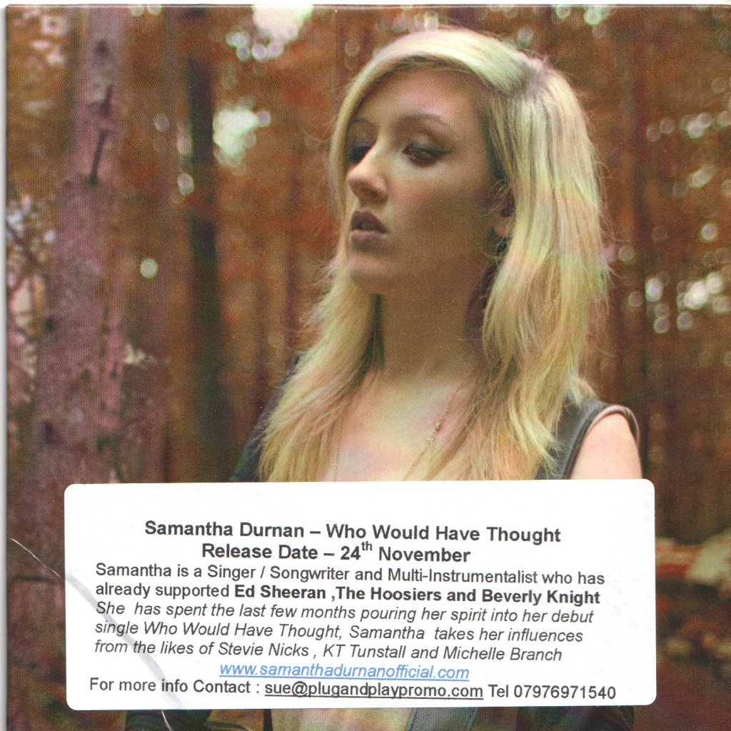 samantha durnan - who would have thought - Cdr