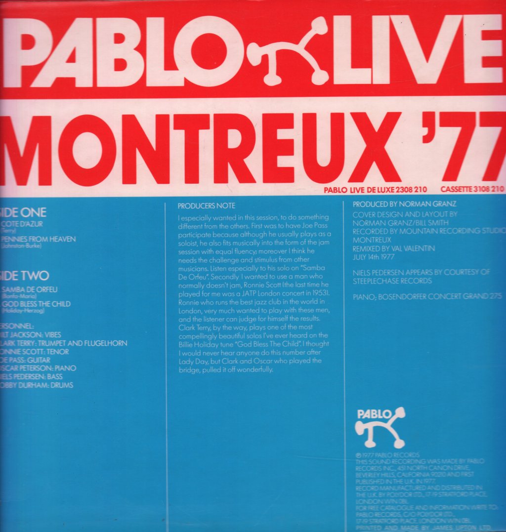 Pablo All-Stars Jam - Montreux '77 - Lp