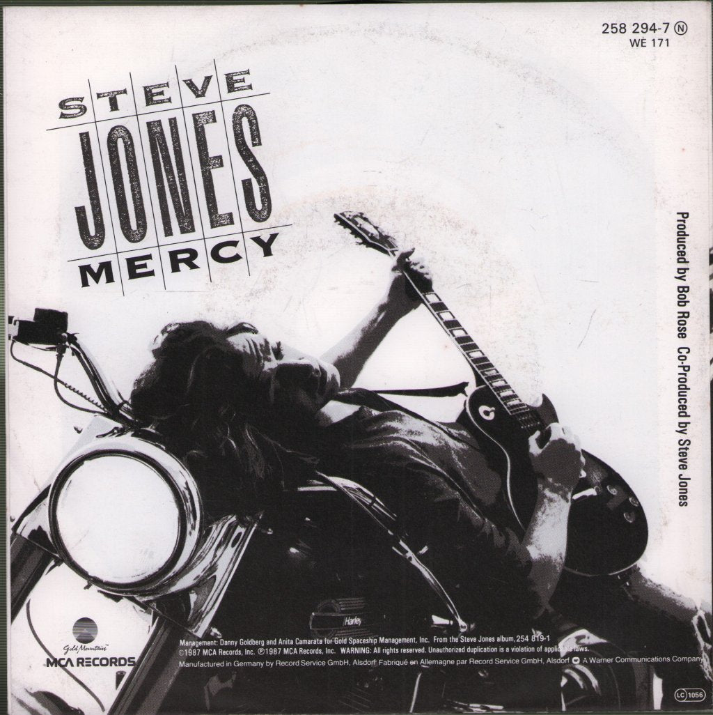 Steve Jones - Mercy - 7 Inch