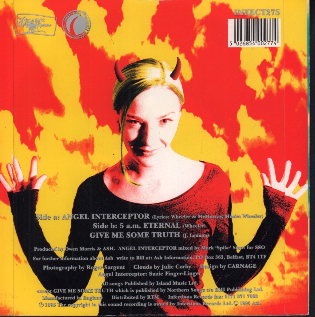 Ash (Irish Group) - Angel Interceptor - 7 Inch