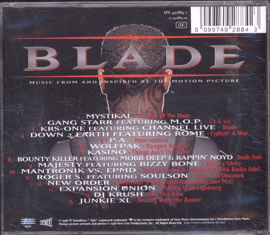 Various Artists - Blade (Music From And Inspired By The Motion Picture) - Cd