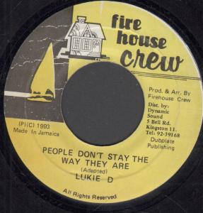 Lukie D - People Don't Stay The Way They Are - 7 Inch