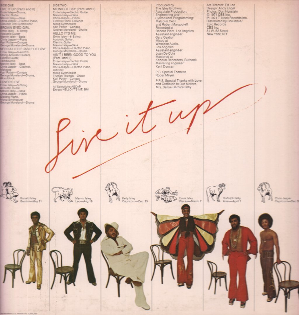 Isley Brothers - Live It Up - Lp