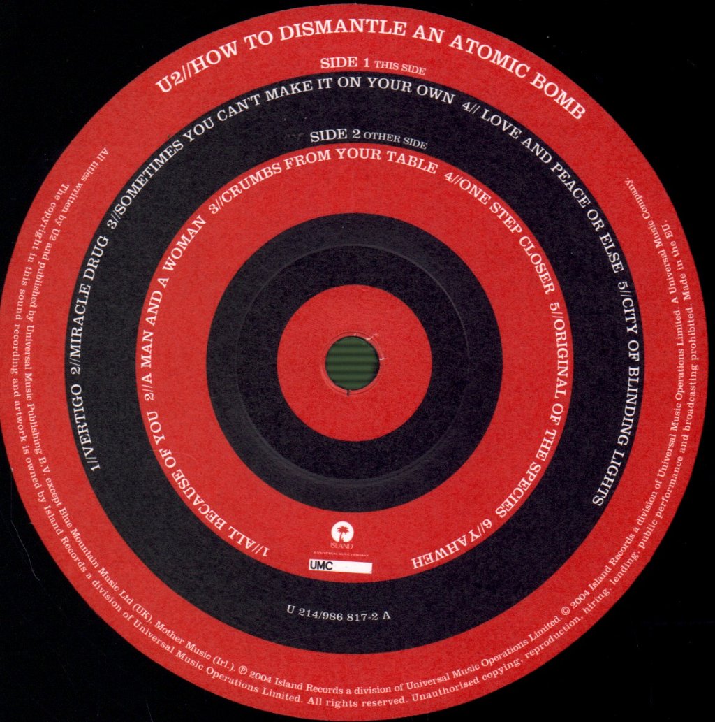 U2 - How To Dismantle An Atomic Bomb - Lp