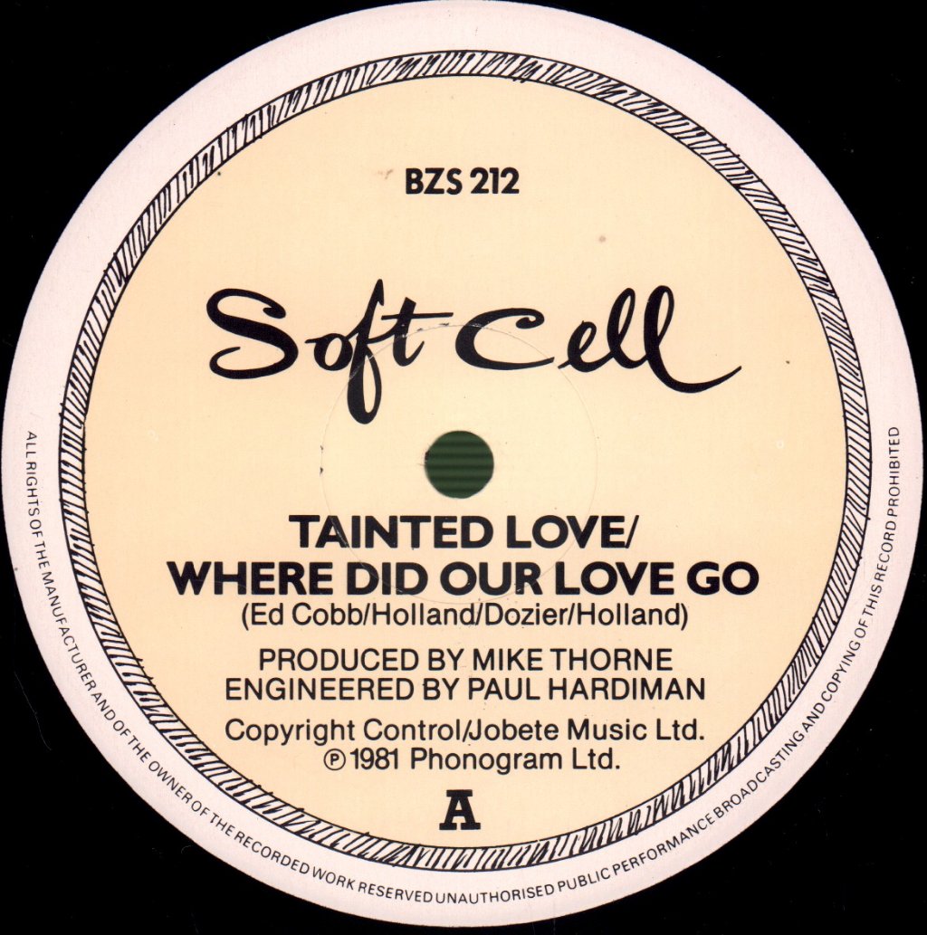 Soft Cell - Tainted Love / Where Did Our Love Go - 12 Inch