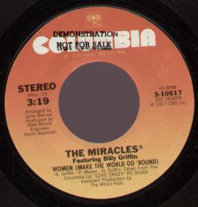 Miracles Featuring Billy Griffin - Women - 7 Inch