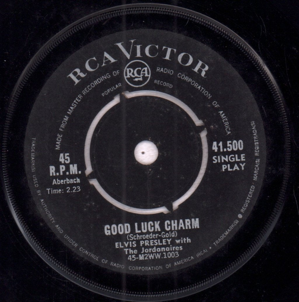 Elvis Presley - Good Luck Charm - 7 Inch