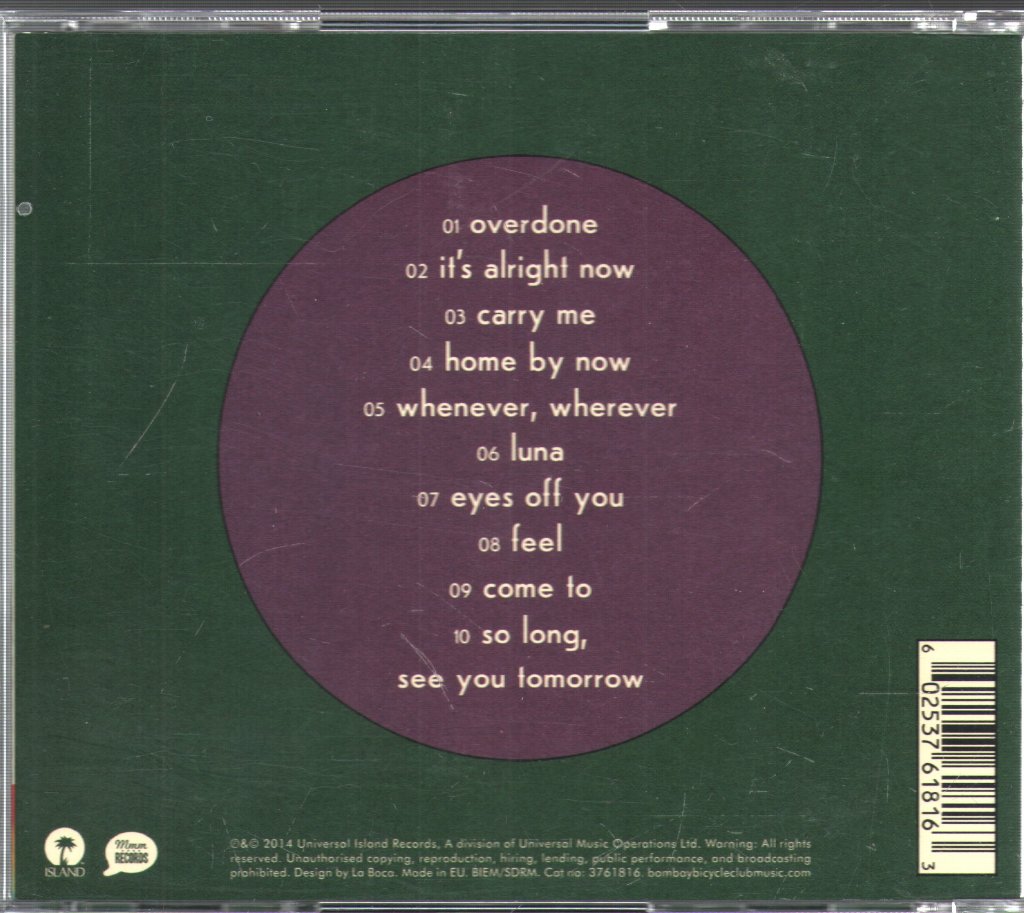 Bombay Bicycle Club - So Long, See You Tomorrow - Cd