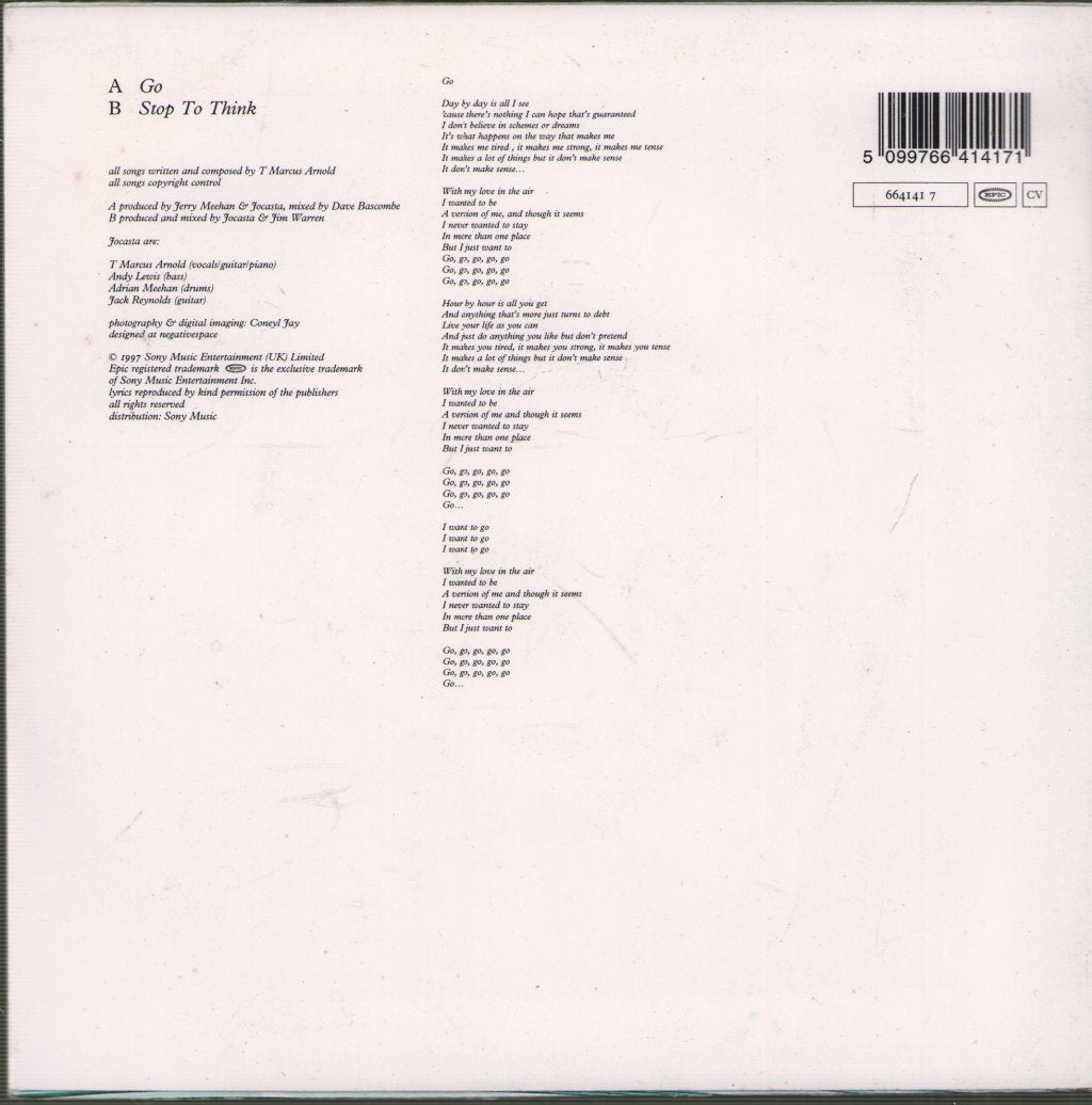 Jocasta - Go - 7 Inch