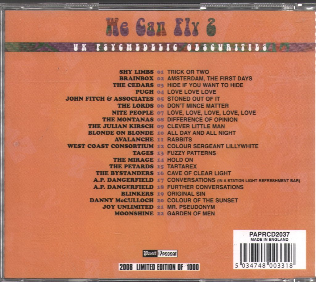 Various Artists - We Can Fly 2 (UK Psychedelic Obscurities) - Cd