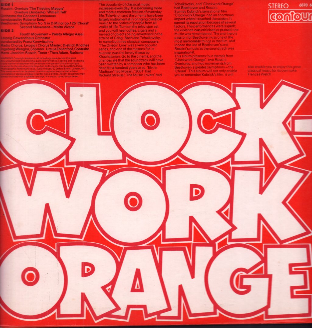 Various Artists - Themes From Stanley Kubrick's Film Clockwork Orange - Lp