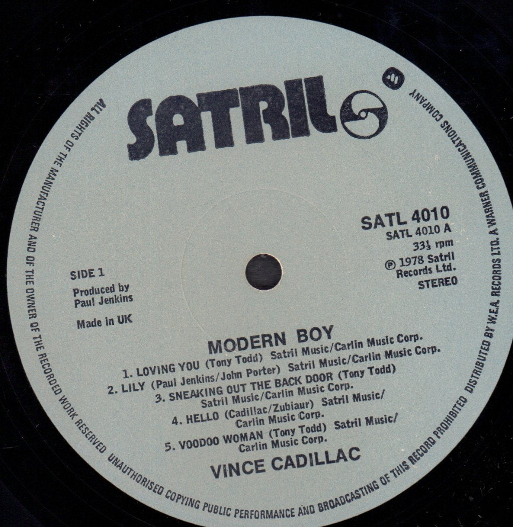 Vince Cadillac - Modern Boy - Lp