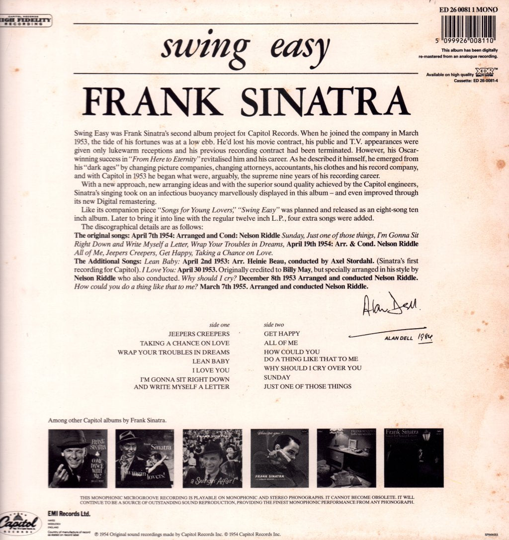 Frank Sinatra - Swing Easy - Lp