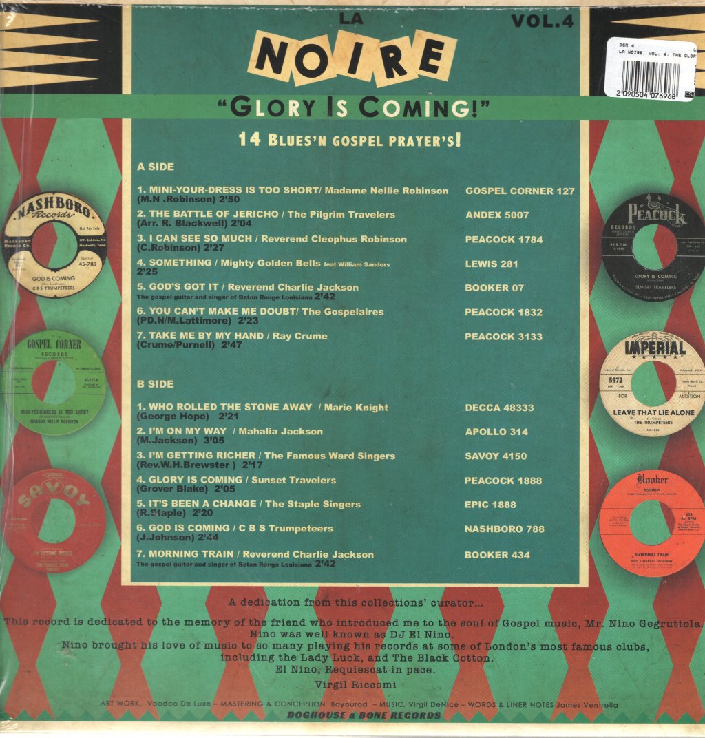 Various Artists - La Noire Vol. 4: Glory Is Coming - Lp