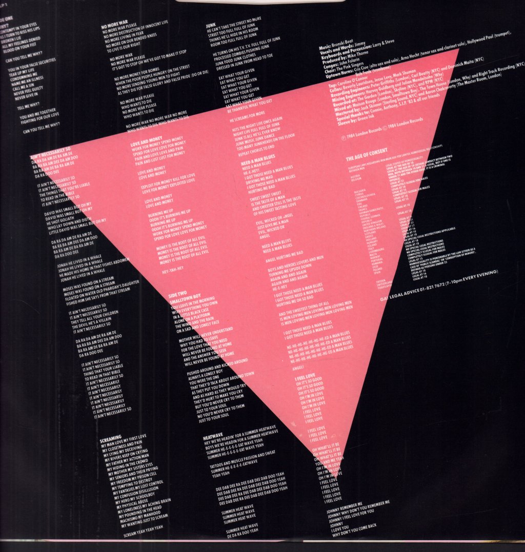 Bronski Beat - Age Of Consent - Lp