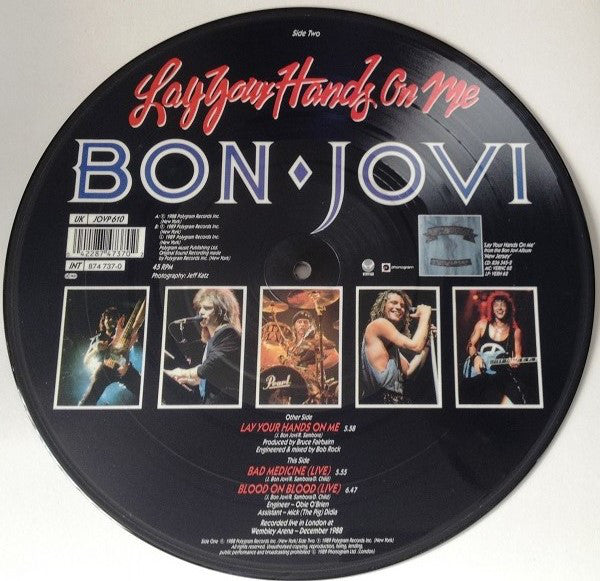 Bon Jovi - Lay Your Hands On Me - 10 Inch