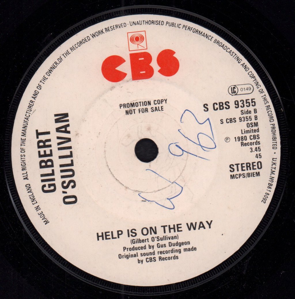 Gilbert O'Sullivan - I Love It But - 7 Inch