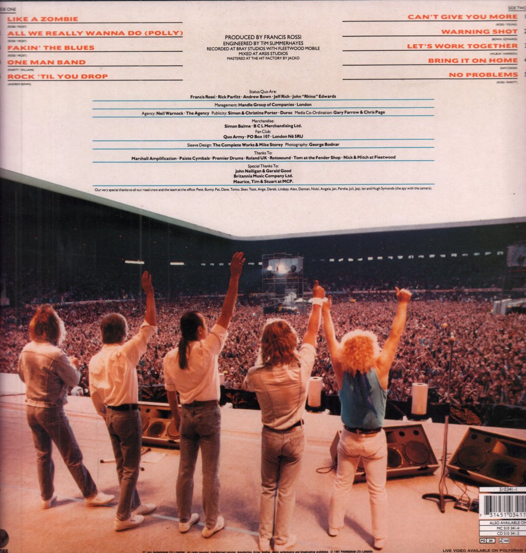 Status Quo - Rock 'Til You Drop - Lp
