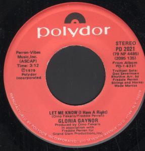 Gloria Gaynor - Let Me Know - 7 Inch