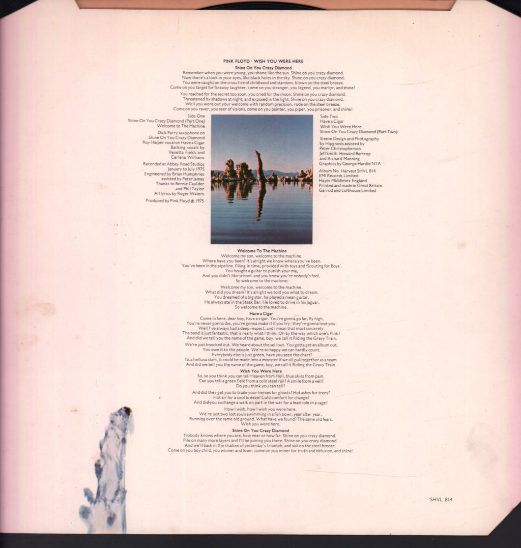 Pink Floyd - Wish You Were Here - Lp