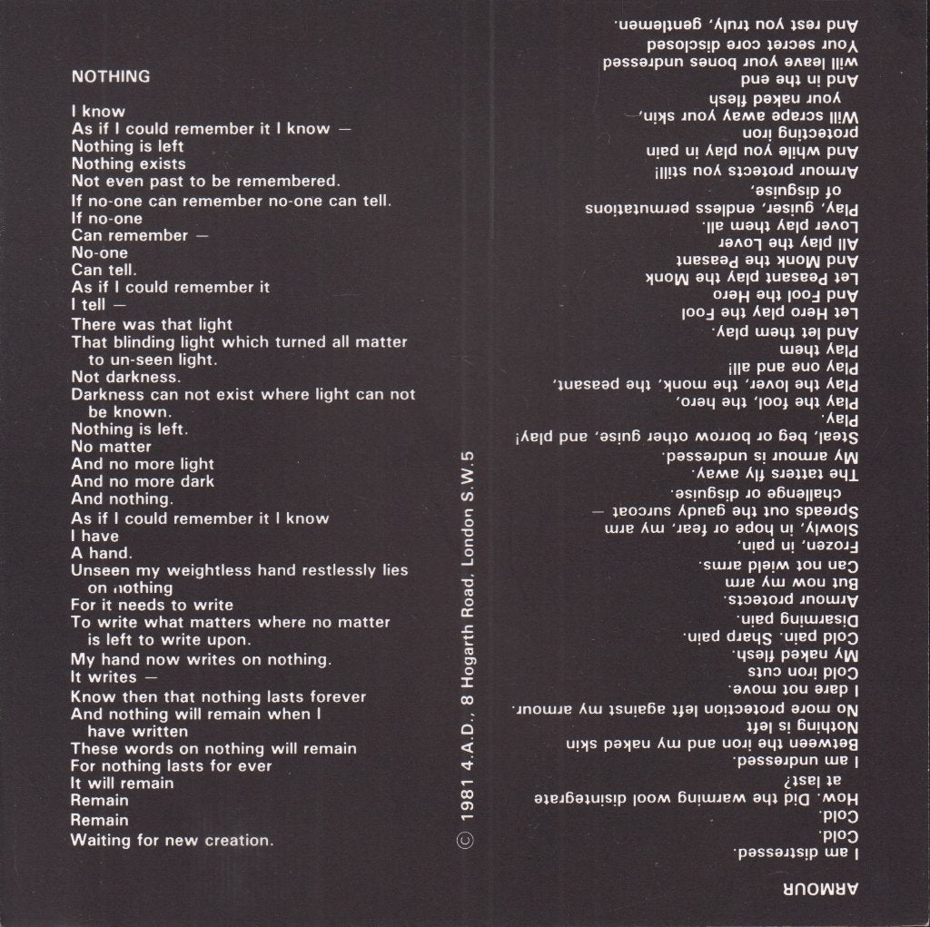 Rene Halkett / David Jay - Nothing - 7 Inch