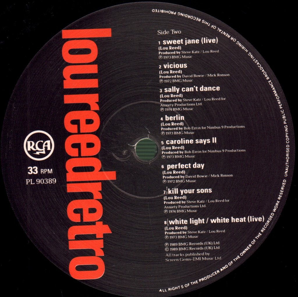 Lou Reed - Retro (Best Of) - Lp