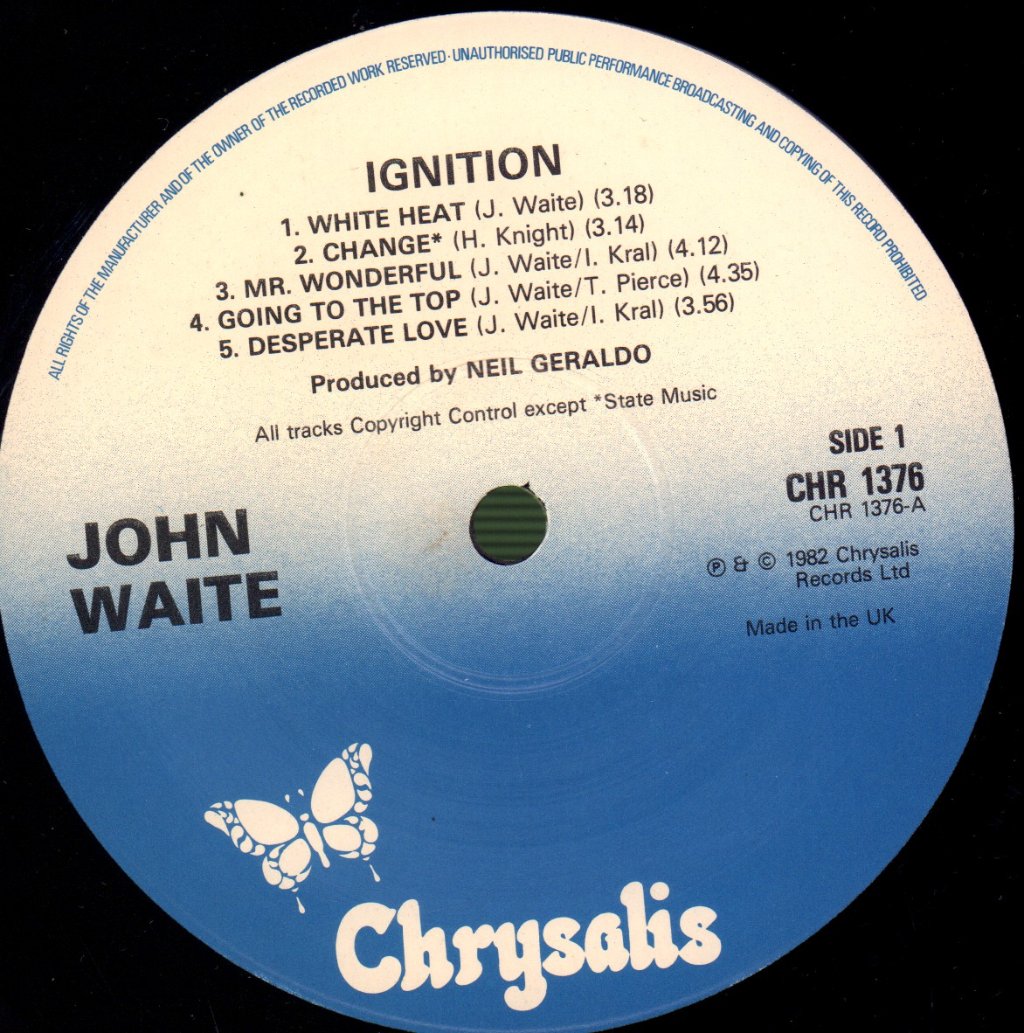 John Waite - Ignition - Lp