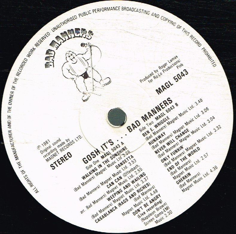 Bad Manners - Gosh It's - Lp