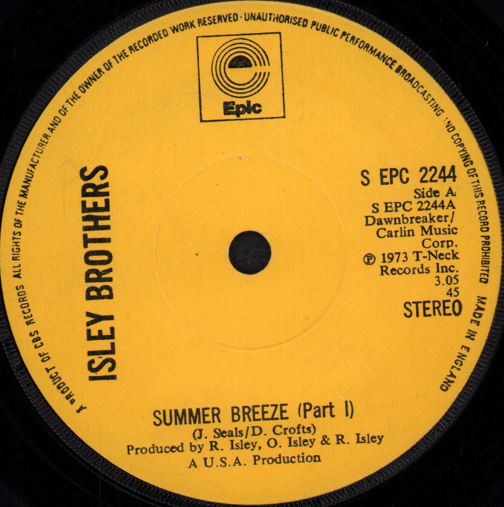 Isley Brothers - Summer Breeze - 7 Inch